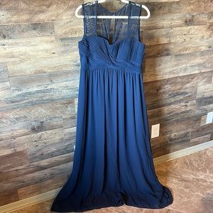 Calvin Klein formal navy dress PTP: 19 inches L: 60 inches approximately